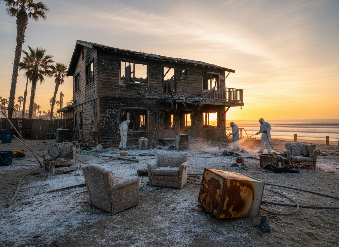 How Salt Air Affects Cleanup After Fire Damage in Sunset Beach
