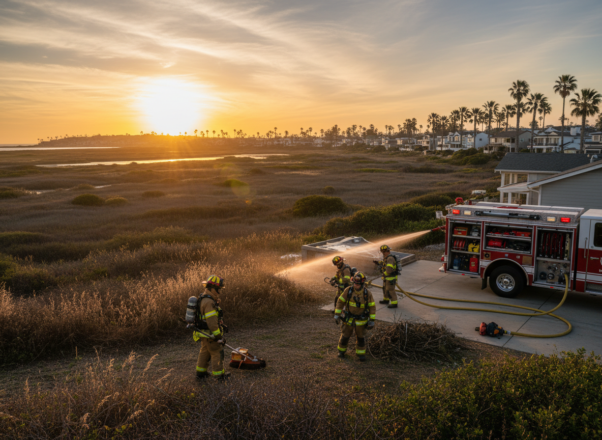 Preparing for Peak Wildfire Season Near Bolsa Chica Wetlands