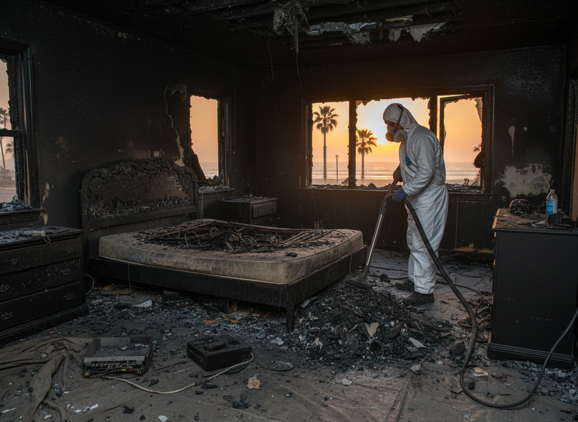 Fire Damage Restoration in Newport Beach