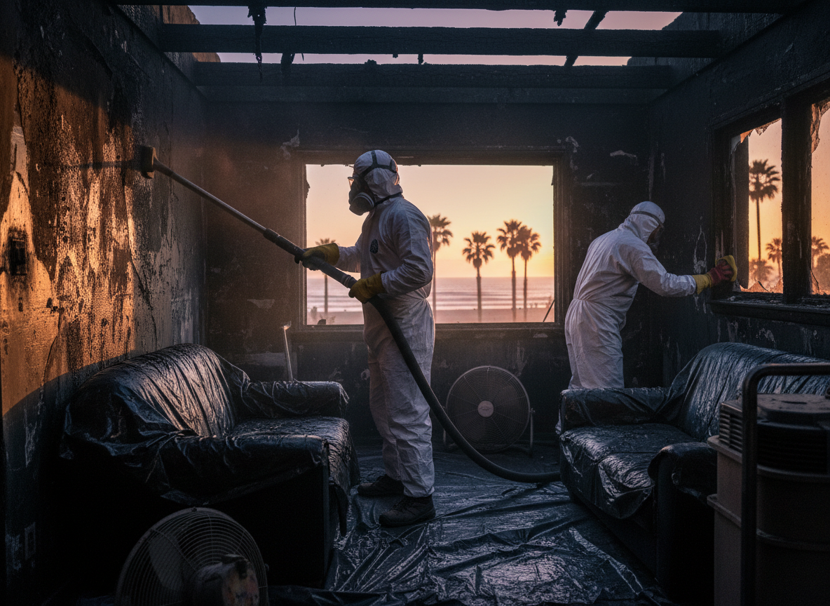 Fire Damage Restoration in Long Beach